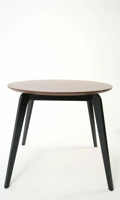 Стол Arki К 90 чёрный/орех