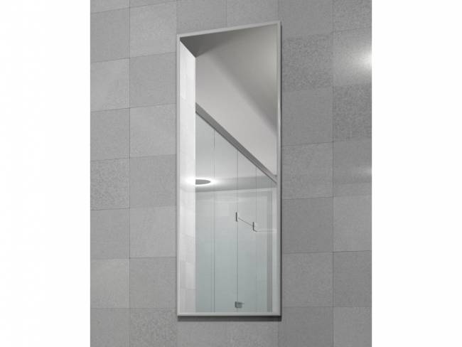 Зеркало настенное в раме Сельетта-6, белый 110 см х 40 см