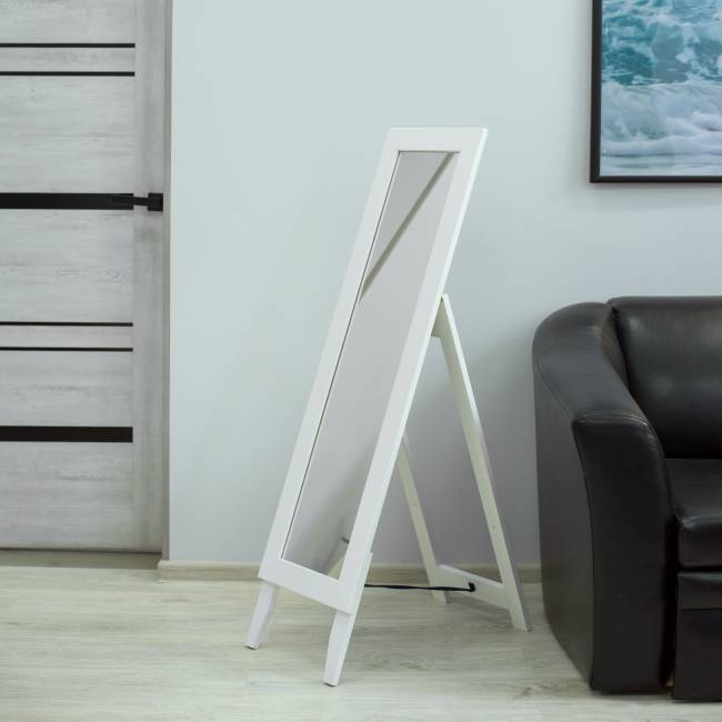 Зеркало напольное BeautyStyle 1 белый 130 см х 35 см Зеркало напольное BeautyStyle 1 белый 130 см х 35 см