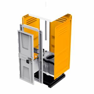 Туалетная кабина TOYPEK CityComfort, оранжевый (разобранная) 