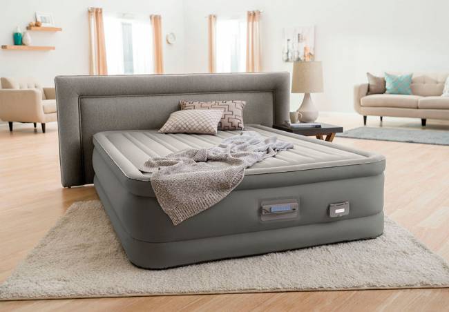 64770, Intex, Надувная кровать 152х203х46см "Premaire Dream Support" встр.нас. 220В, до 272кг