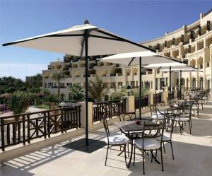 Зонт профессиональный 2.1х2.1 м Lido Dark антрацит, слоновая кость 2100х2100 мм