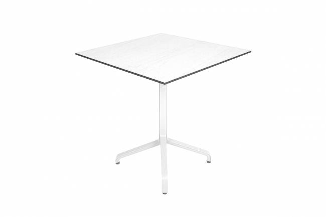 Стол складной квадратный Frasca Mini 70*70, белый (база + столешница)