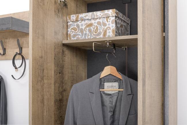 Вместительная прихожая Трувор № 244 цвет дуб гранж песочный/интра Вместительная прихожая Трувор № 244 цвет дуб гранж песочный/интра