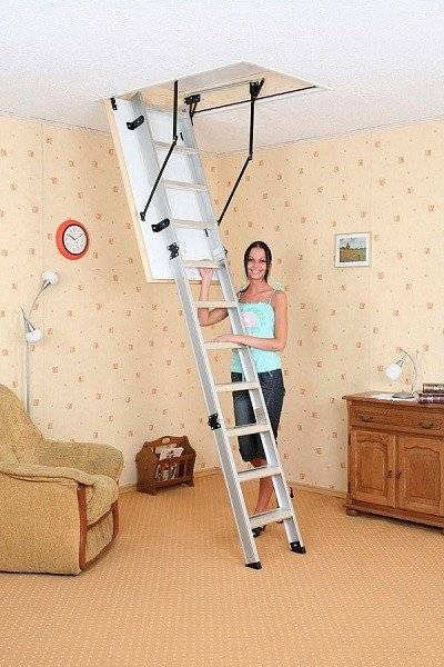 Алюминиевая чердачная лестница Alu-Profi