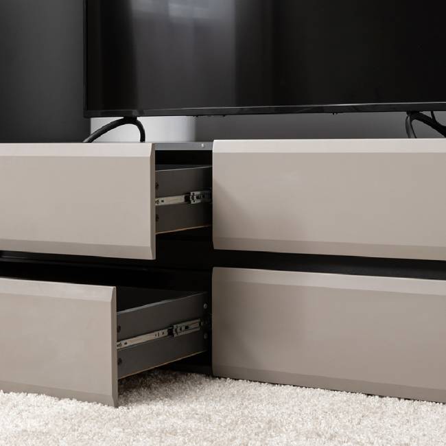 Тумба под ТВ Сидней 13.63 цвет антрацит/МДФ веллюто капучино