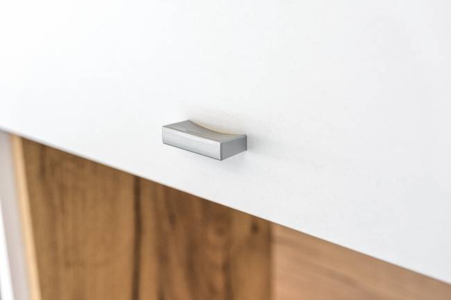 Тумба для ТВ Бэль 10.91 с полкой 10.107, цвет дуб крафт золотой/белый премиум