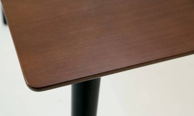 Стол Монте М 90 чёрное дерево/орех