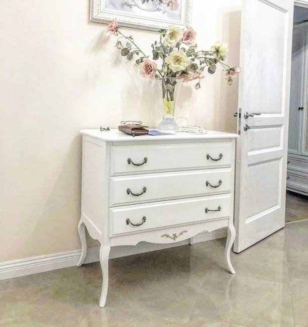 Комод Малонн Ави 3 ящика Белый