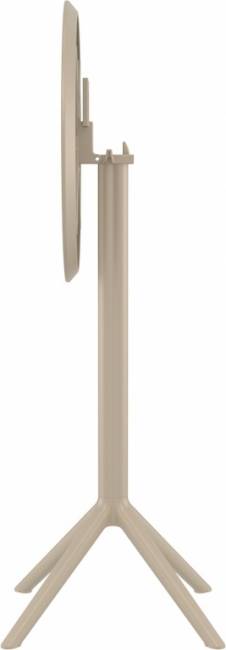 Стол пластиковый барный складной Sky Folding Bar Table 60 бежевый Ø600х1080 мм Стол пластиковый барный складной Sky Folding Bar Table 60 бежевый Ø600х1080 мм