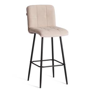 Барный стул  Medeo/Медео велюр, бежевый, 7, 45х56х113 см бежевый велюр