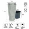 Кашпо для цветов Tubus Slim Beton DTUS300E-422U бетон 2 предмета 15 и 27 л