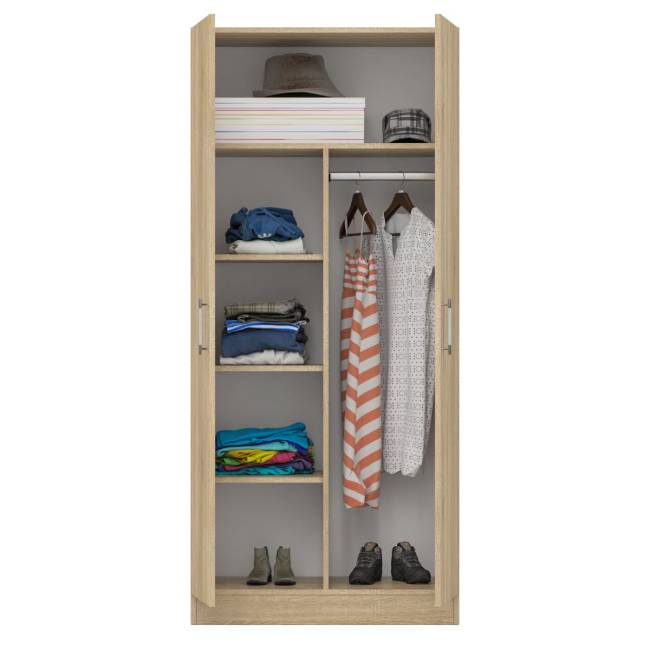 Шкаф 2-х створчатый Стандарт цвет дуб сонома