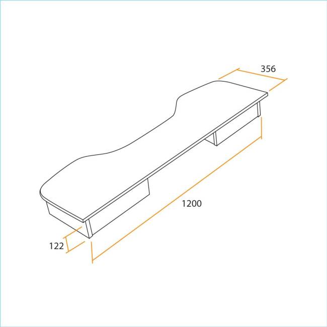 Надстройка StrikeTop (120) NEO black/blue, черный/синяя кромка black/blue; черный/синяя кромка