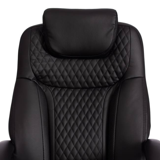 Кресло Trust (max) кож/зам, черный/черный стеганный/черный, 36-6/36-6/36-6/06 черный/черный стеганный/черный кож/зам
