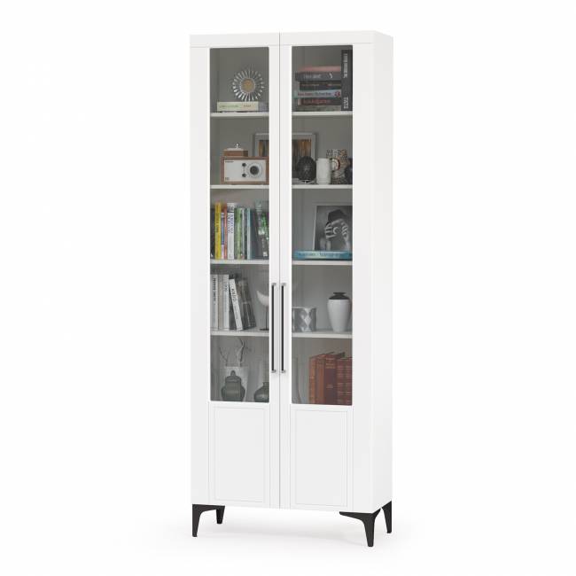 Шкаф Валенсия 13.217 цвет белый шагрень