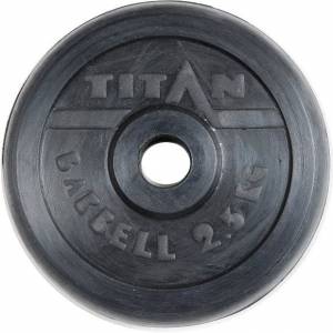 Диск обрезиненный черный TITAN d-26 25 кг