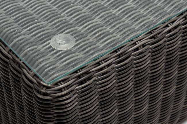 "Боно" журнальный столик из искусственного ротанга, цвет графит "Боно" журнальный столик из искусственного ротанга, цвет графит