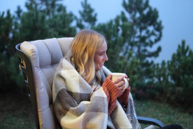 Кресло-качалка пластиковое Folio антрацит 720х810-925х1190-1125 мм