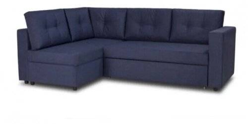 Угловой диван-кровать "Стаберг" (синий)