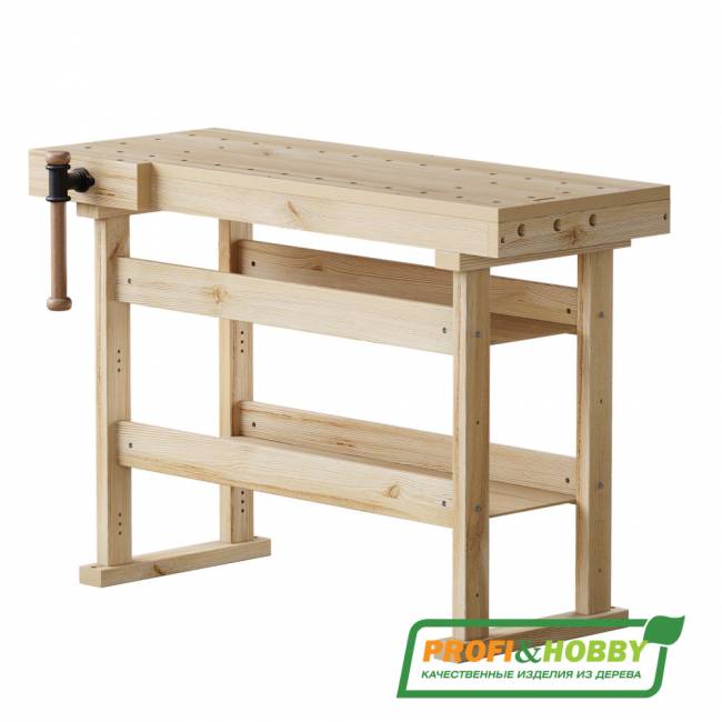 Верстак деревянный "Мастер", сосна Верстак деревянный "Мастер", сосна