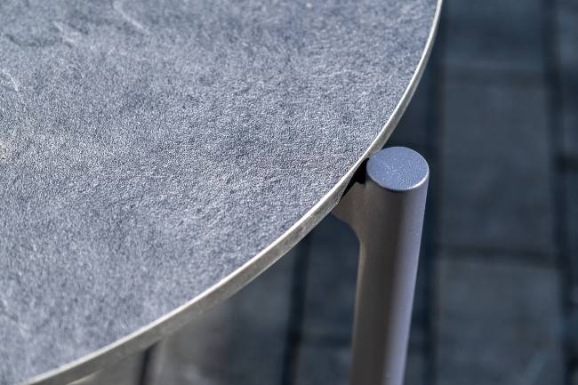 "Милан" лаунж-зона 4-местная плетеная из роупа (веревки), каркас алюминиевый темно-серый, роуп темно-серый