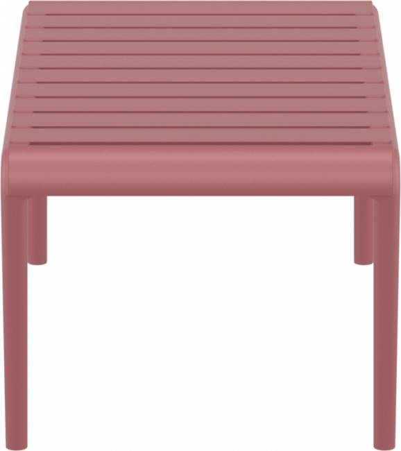 Столик пластиковый журнальный Paris Lounge Table марсала 900х500х400 мм