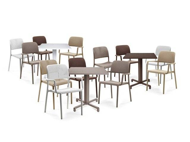 Стул пластиковый Bora Bistrot агава 490х540х830 мм