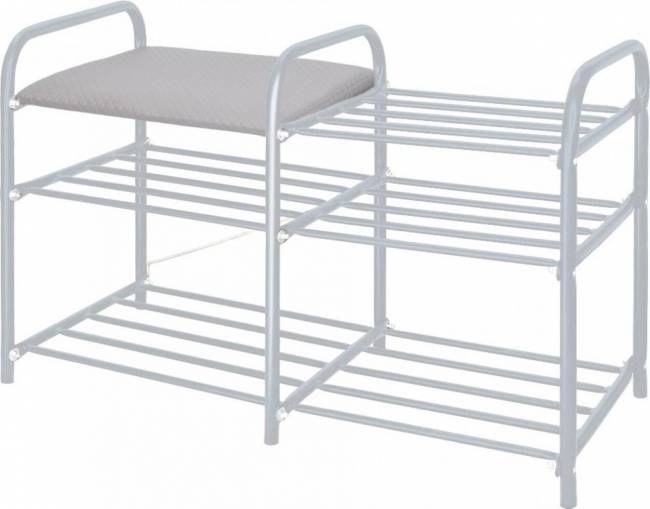 Этажерка для обуви Люкс арт. ЭТЛ3/С трехъярусная