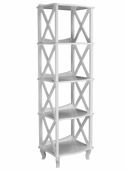 Этажерка-стеллаж Джульетта 4 уровня, молочный дуб Л Этажерка-стеллаж Джульетта 4 уровня, молочный дуб Л