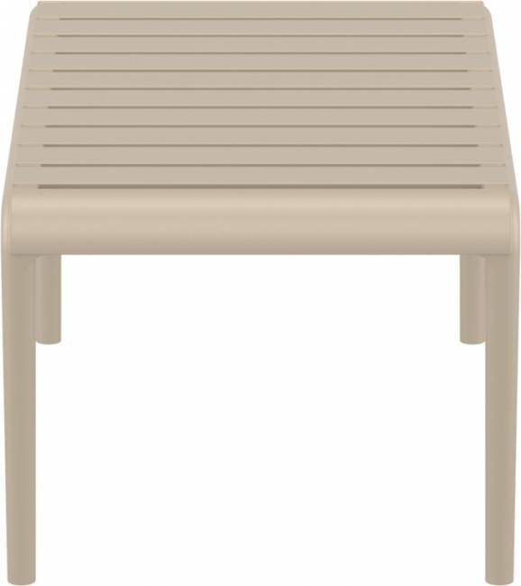 Столик пластиковый журнальный Paris Lounge Table бежевый 900х500х400 мм