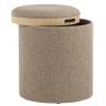 Пуф-столик с ящиком Хюгге S рогожка бежевый