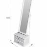 Зеркало с тумбой Селена белый 151 см х 46 см Зеркало с тумбой Селена белый 151 см х 46 см