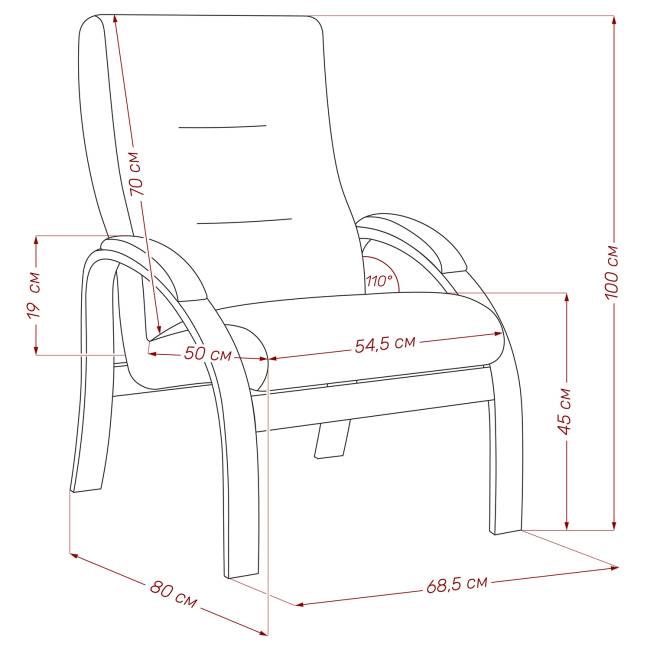 Кресло Leset Лион Слоновая кость V32 серый