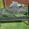 Скамья из литого алюминия для сада Ultimo