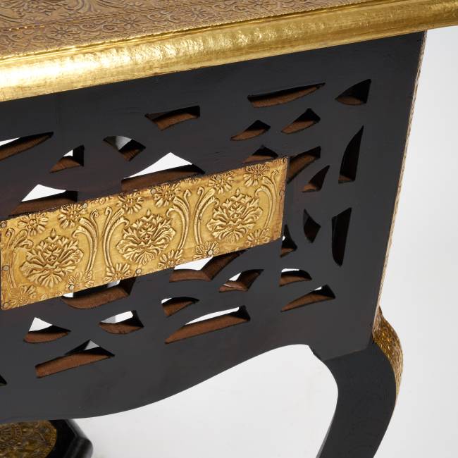 Столик Secret De Maison FUMO ( mod. ND-027) дерево манго, 38x46, этническая роспись этническая роспись дерево манго