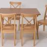Стол Монте 120 натур со стульями Ингольф натур Стол Монте 120 натур со стульями Ингольф натур