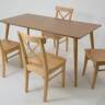 Стол Монте 120 натур со стульями Ингольф натур Стол Монте 120 натур со стульями Ингольф натур