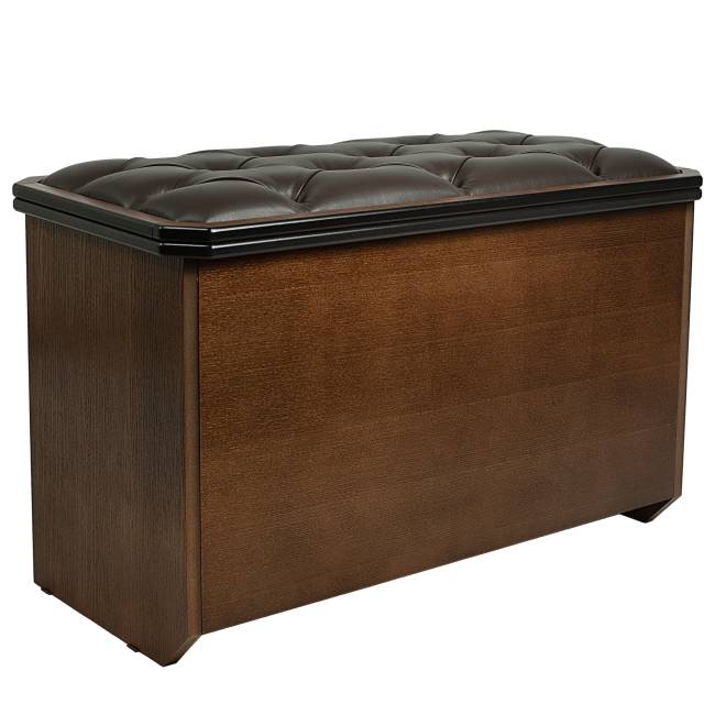 Банкетка Патриция 2 орех, к/з Ева 1, каретная стяжка Л Банкетка Патриция 2 орех, к/з Ева 1, каретная стяжка Л