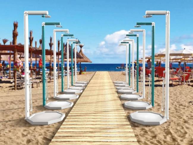 Поддон для уличного душа QP110 Smart белый 800х800х55 мм