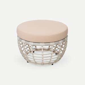 Пуф Lotus (с упаковкой) Доминикана, RAL 1013, Jamaica beige