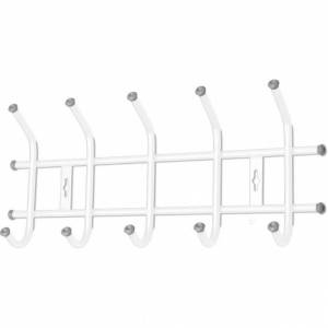 Вешалка настенная ВН5, 5 крючков, белая