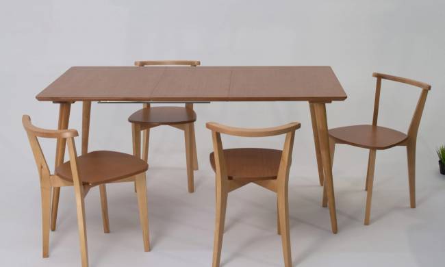 Стол Монте 120 натур со стульями Франк натур Стол Монте 120 натур со стульями Франк натур