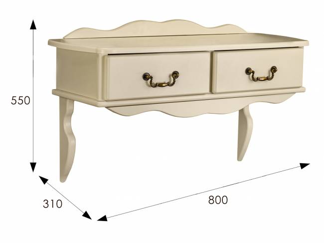 Консоль Берже 20 слоновая кость