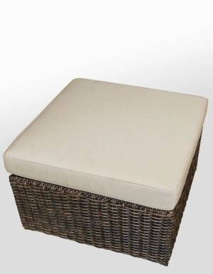 Пуфик / Кофейный столик "Малага", из искусственного ротанга, коричневый, черный, белый Пуфик / Кофейный столик "Малага", из искусственного ротанга, коричневый, черный, белый