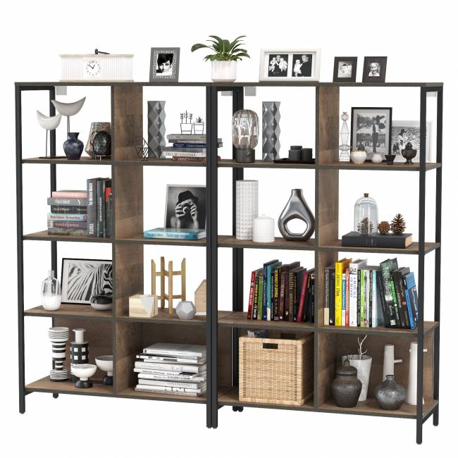 Два широких стеллажа Трувор 13.151.02 цвет дуб гранж песочный/интра