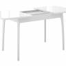 Стол DikLine M15 белый/стекло белое optiwhite