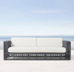 Диван размер Х "Канцлер" из искусственного ротанга, коричневый, темно-серый, белый Диван размер Х "Канцлер" из искусственного ротанга, коричневый, темно-серый, белый