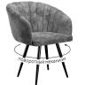 Стул DikLine 442 поворотный, M14 серый, ножки черные