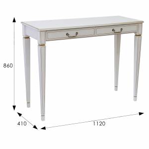 Консоль Васко В 91Н белый ясень/золото